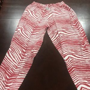 Red/White Zubaz pants